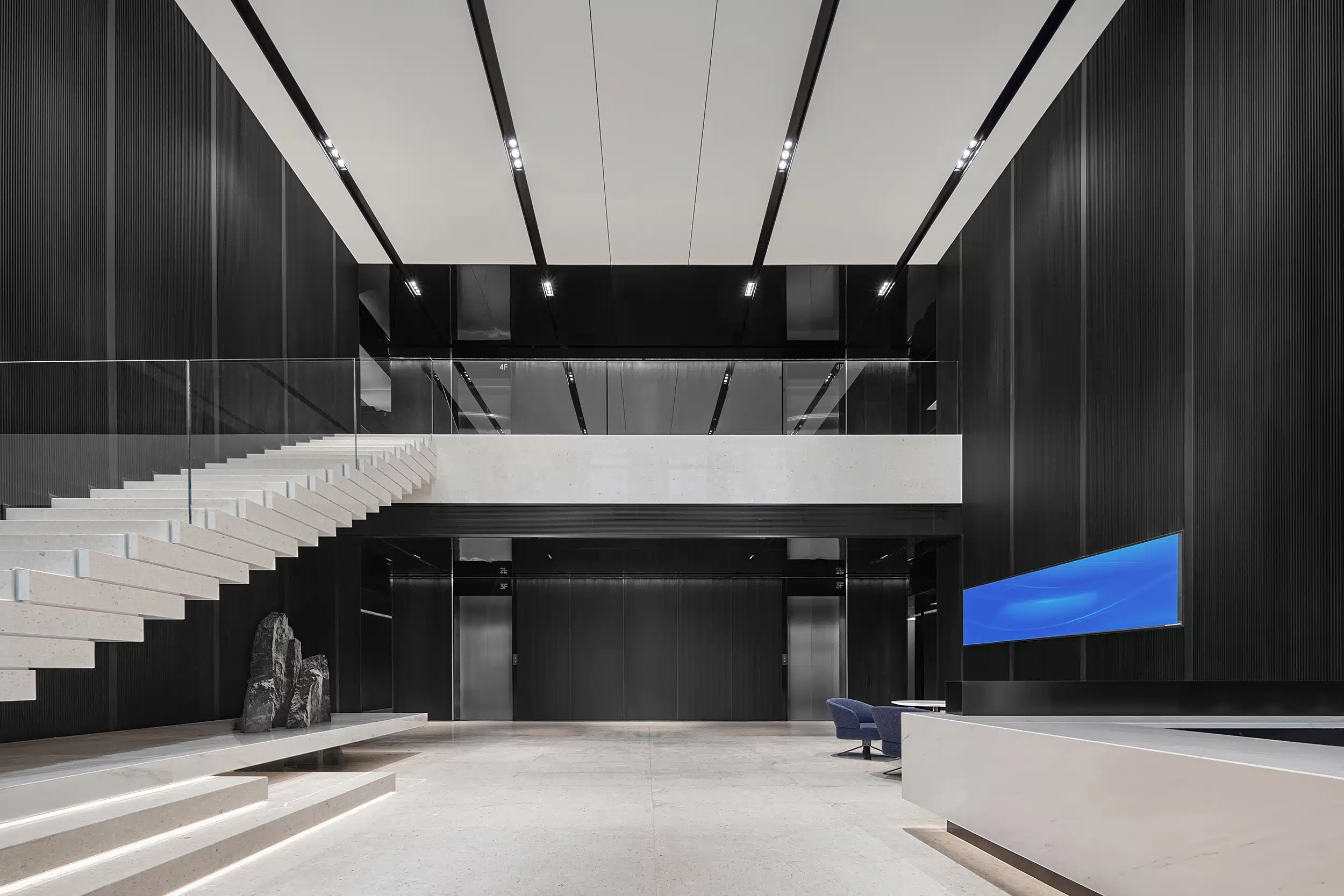 現代科技感辦公大樓裝修分享