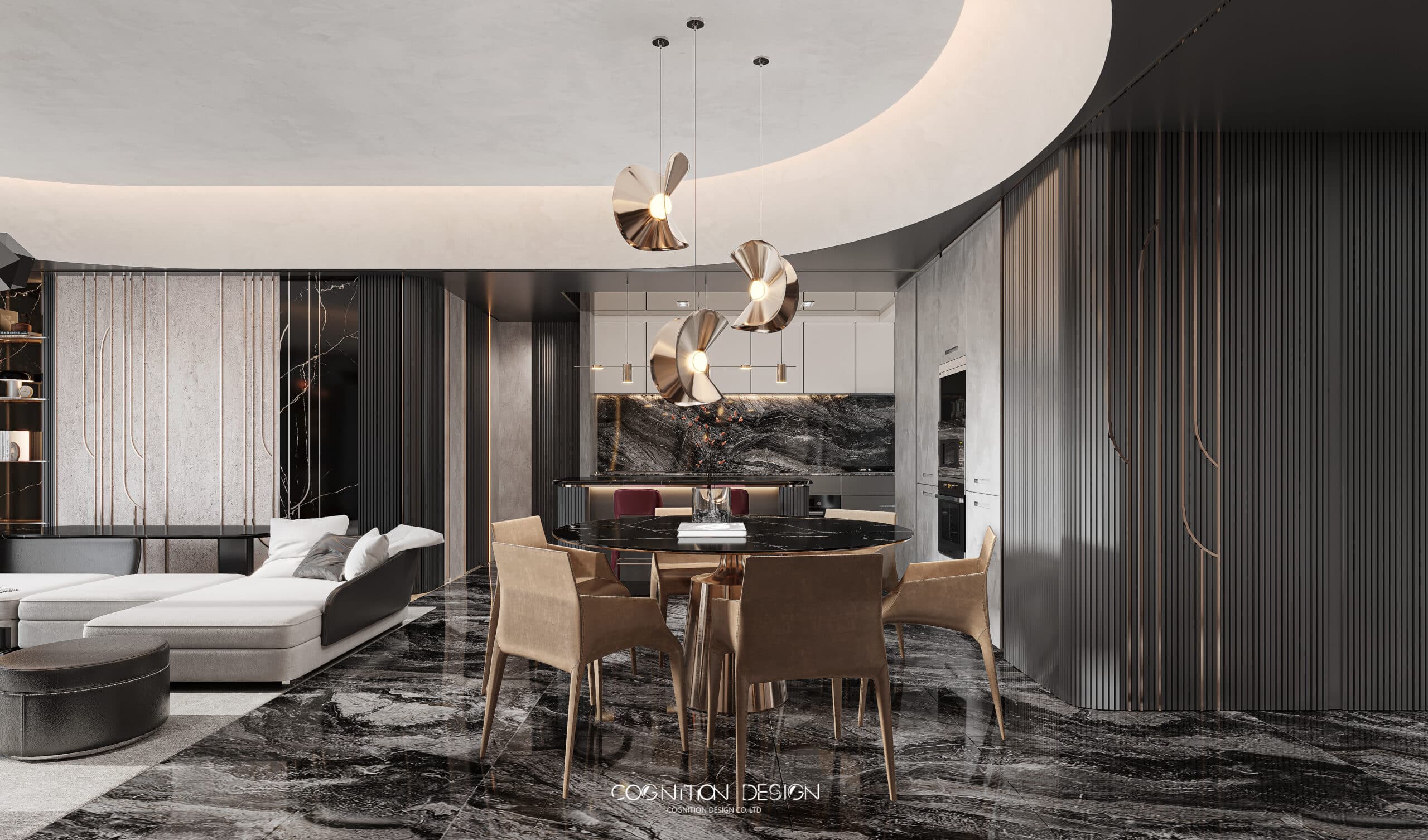 桃園品牌建商京懋建築,鄰近桃園高鐵站,低調奢華的台北室內設計風格搭配沉穩內斂的設計師品牌家具,讓空間層次再加分