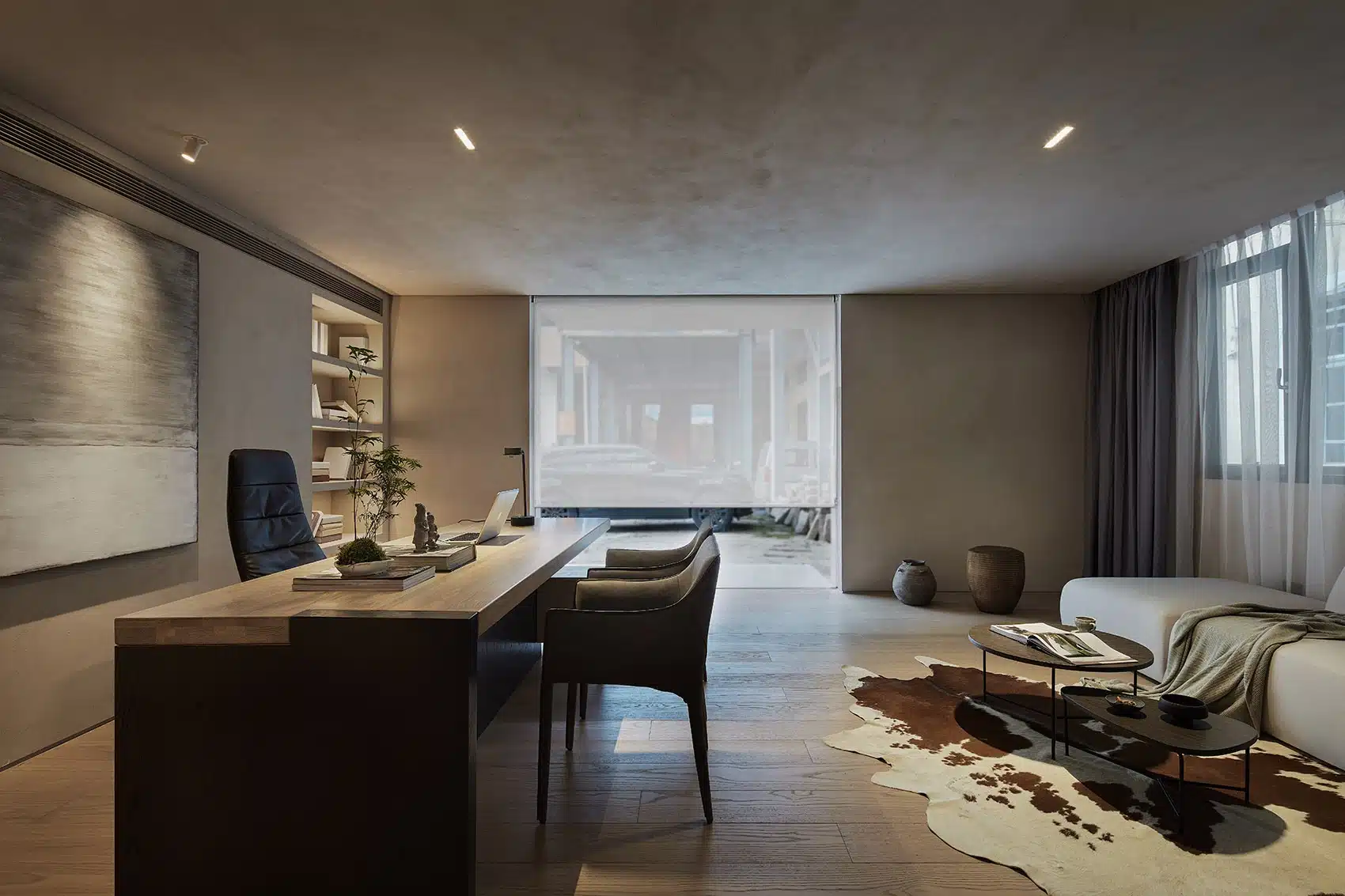 辦公室風水植物示意圖