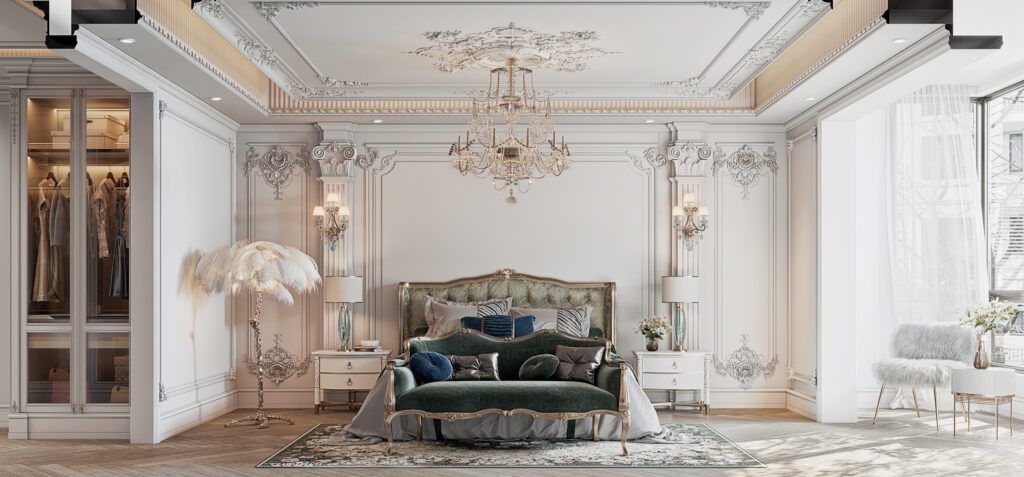 新古典裝潢設計風格分享圖_古典風斗櫃吊燈