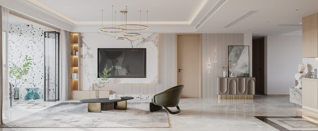 輕奢風客廳風格分享圖