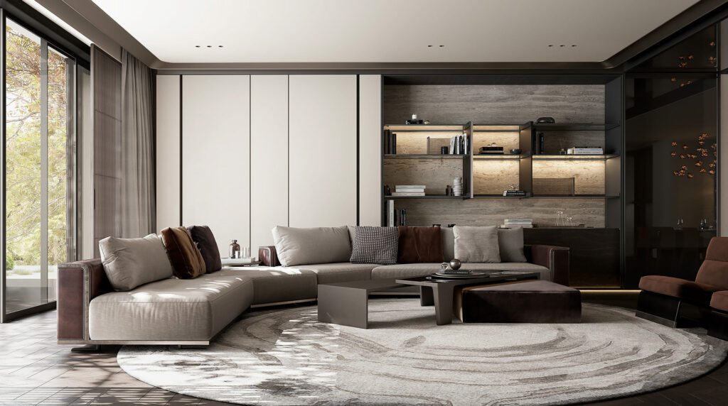 退休宅空間設計風格分享圖_多人沙發