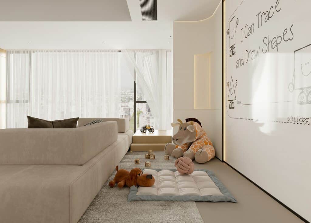 親子房設計靈感分享圖_客廳玩具擺設