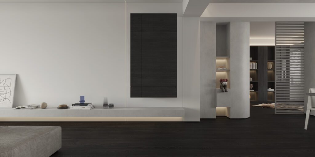 老透天客廳空間改造風格示意圖