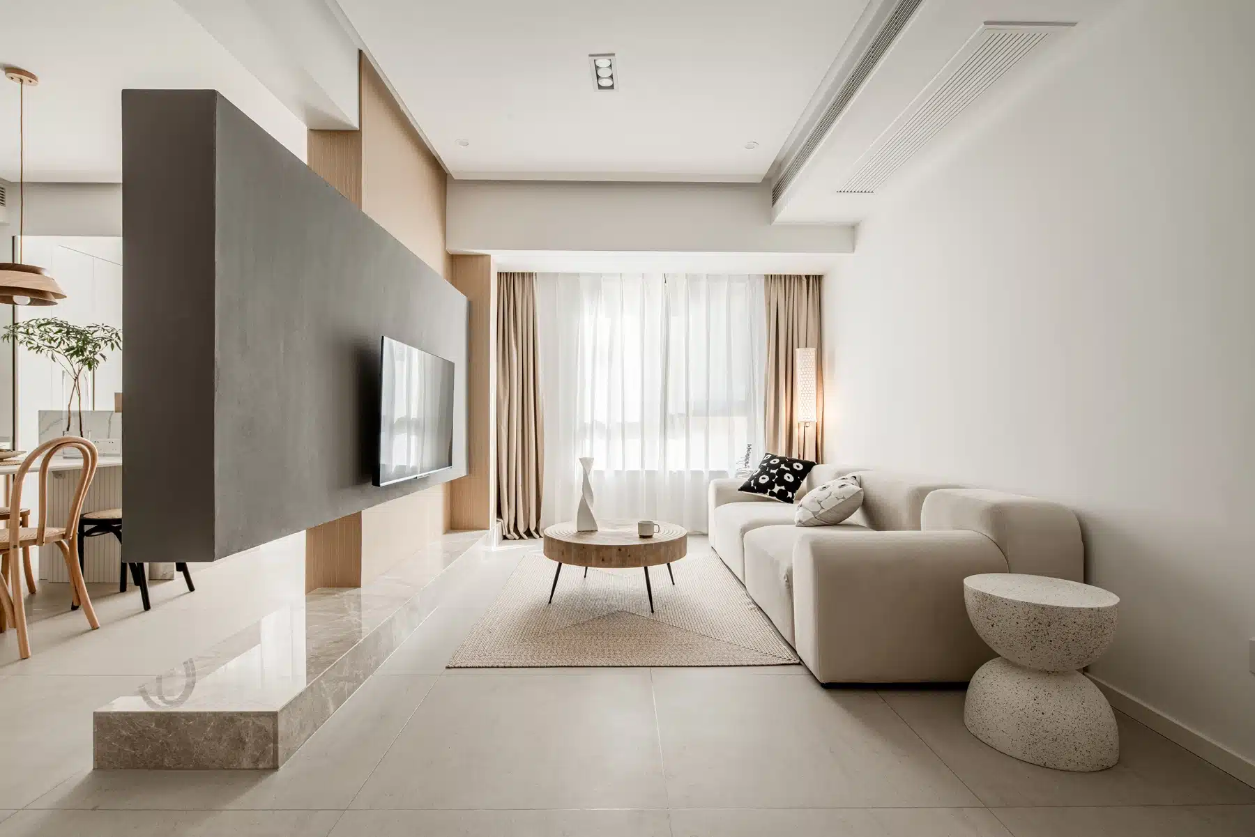 北歐風客廳天花板燈具裝潢