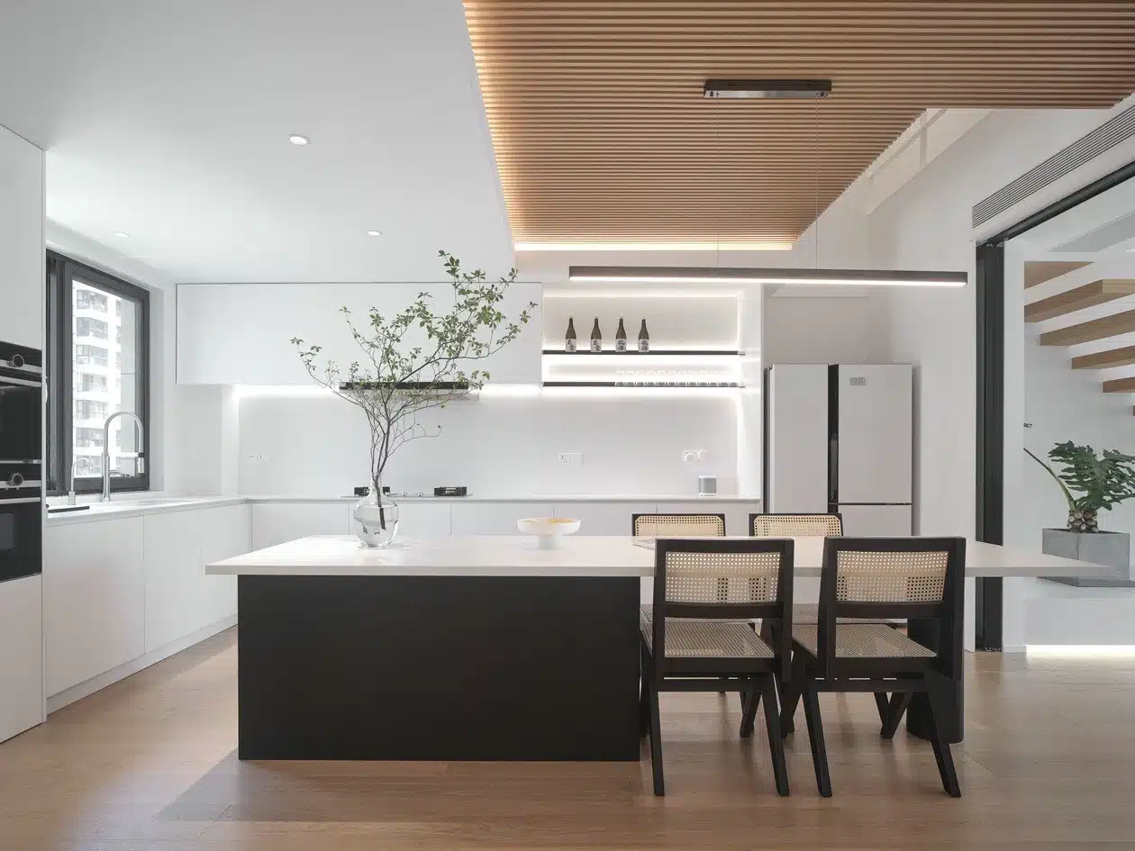 北歐風極簡客餐廳天花板燈具設計