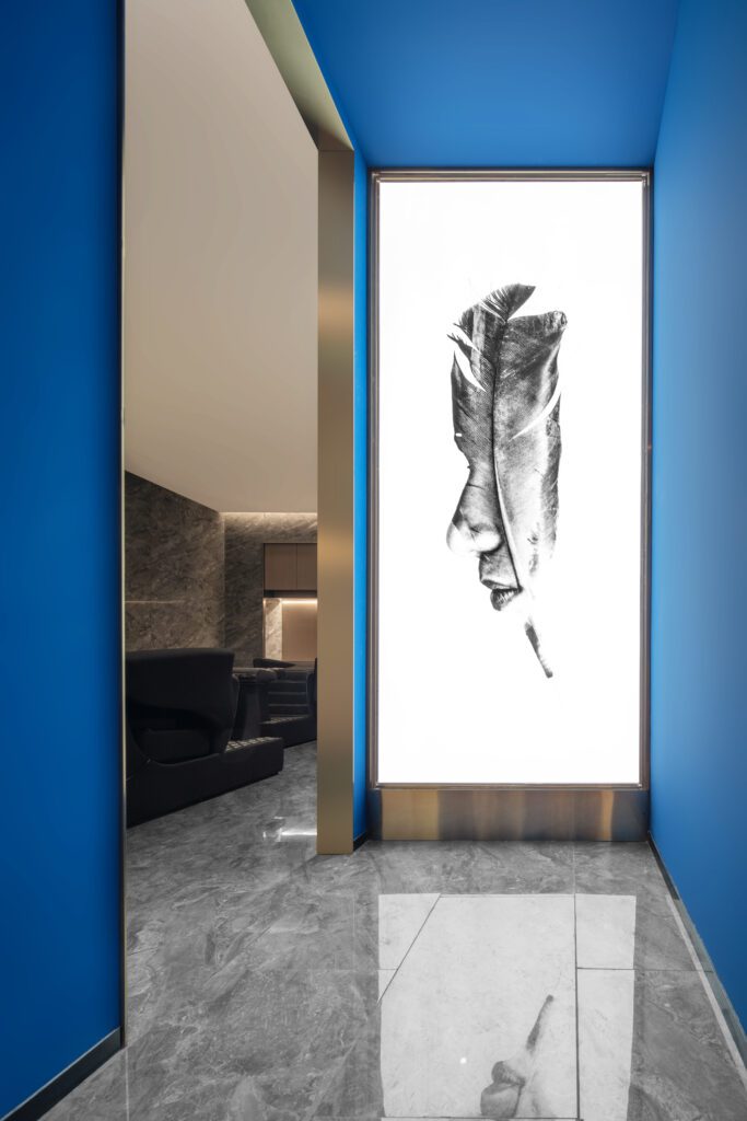 美髮沙龍店空間設計風格示意圖