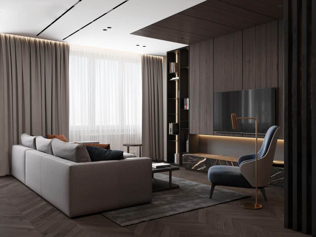 單身宅客廳空間設計風格分享圖