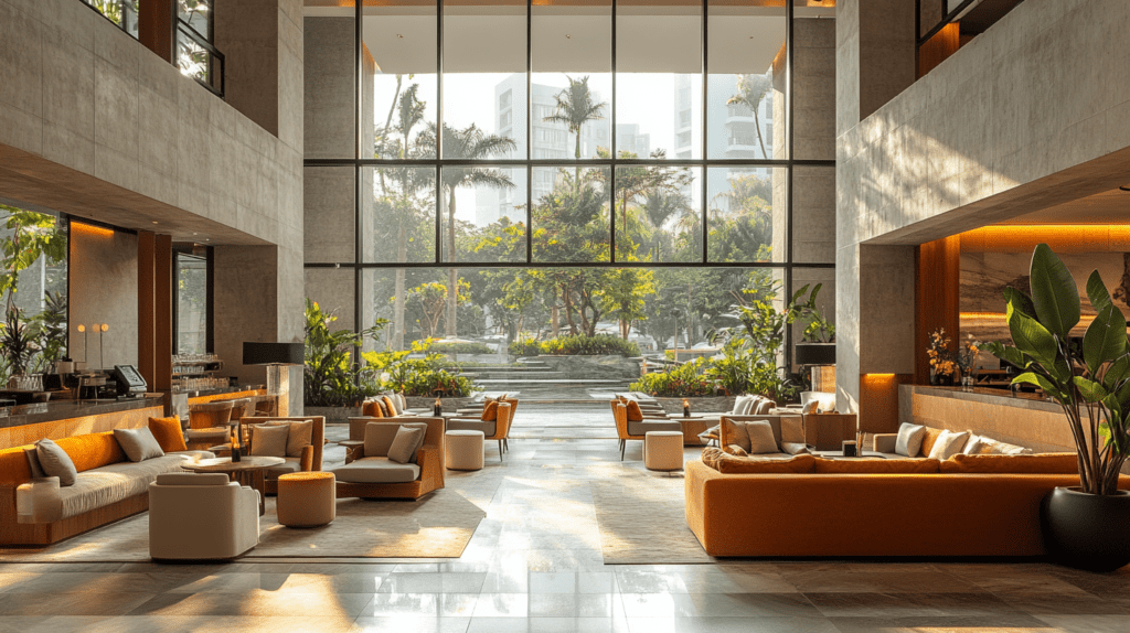 飯店大廳設計風格示意圖