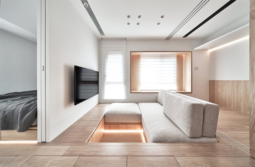 北歐風簡約舒適客廳空間設計