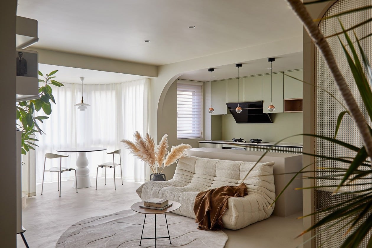 室內設計費用，北歐風溫馨小坪客廳