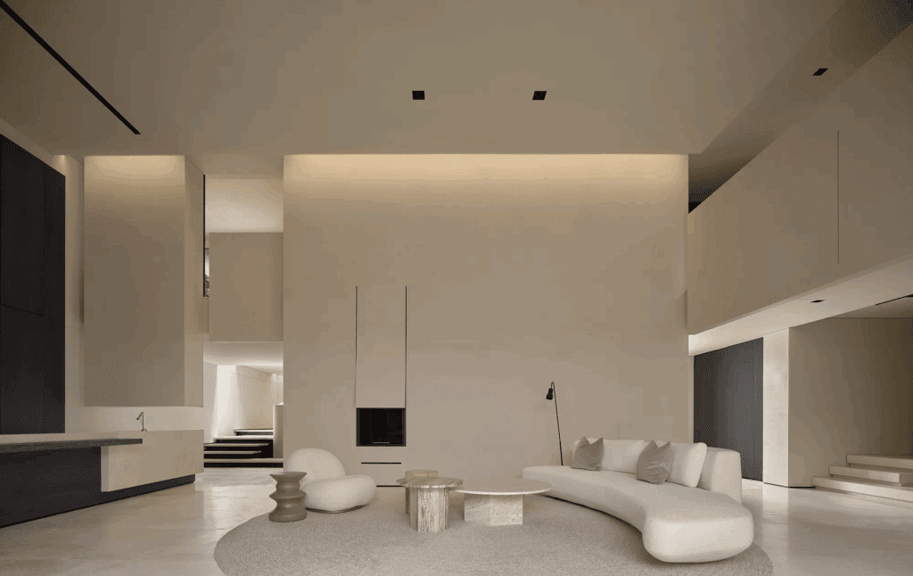 室內設計服務，極簡白色調客廳