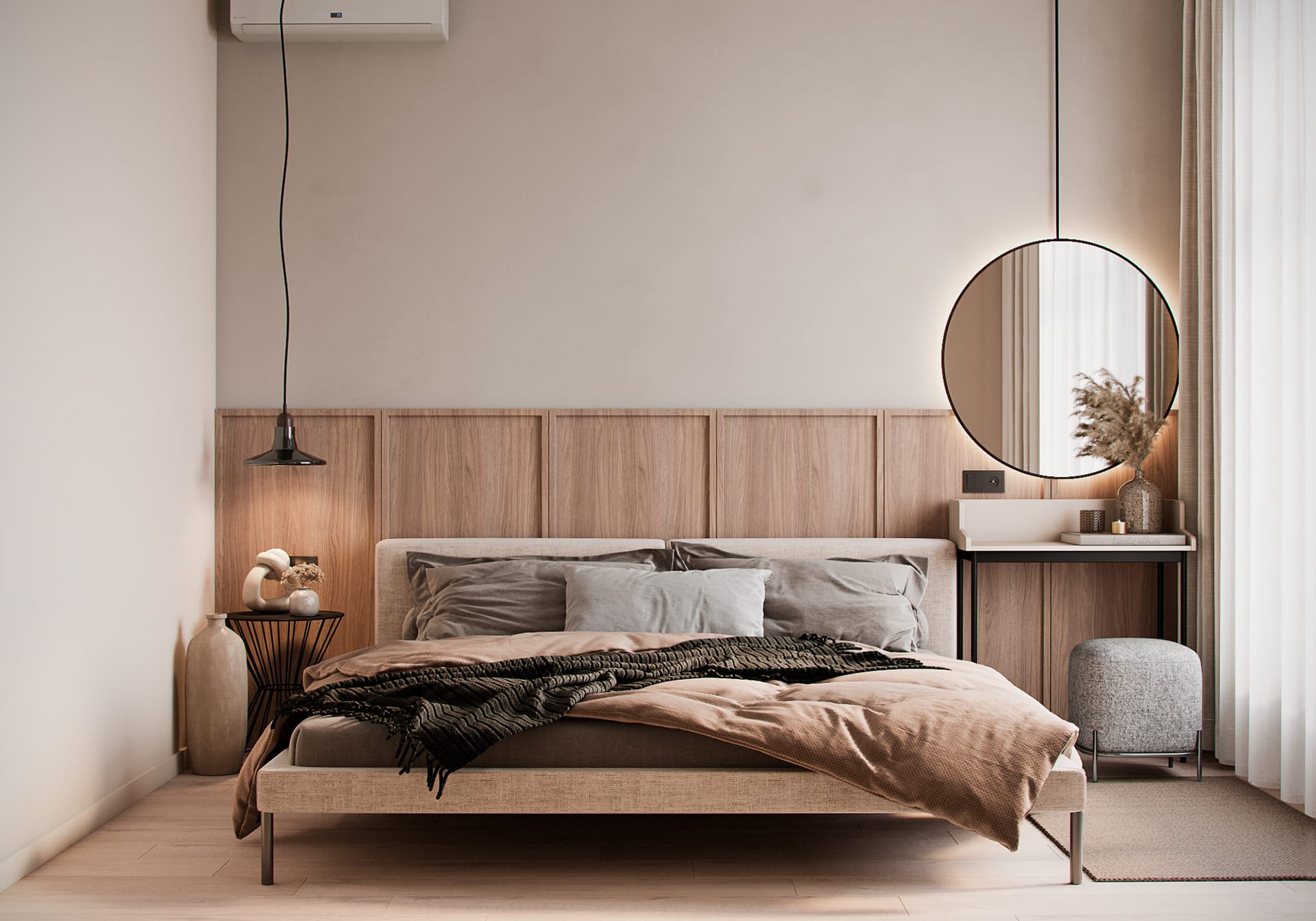 室內設計風格全攻略引言： 一個結合採光與溫馨感、展現舒適居家氛圍的現代北歐風臥室。