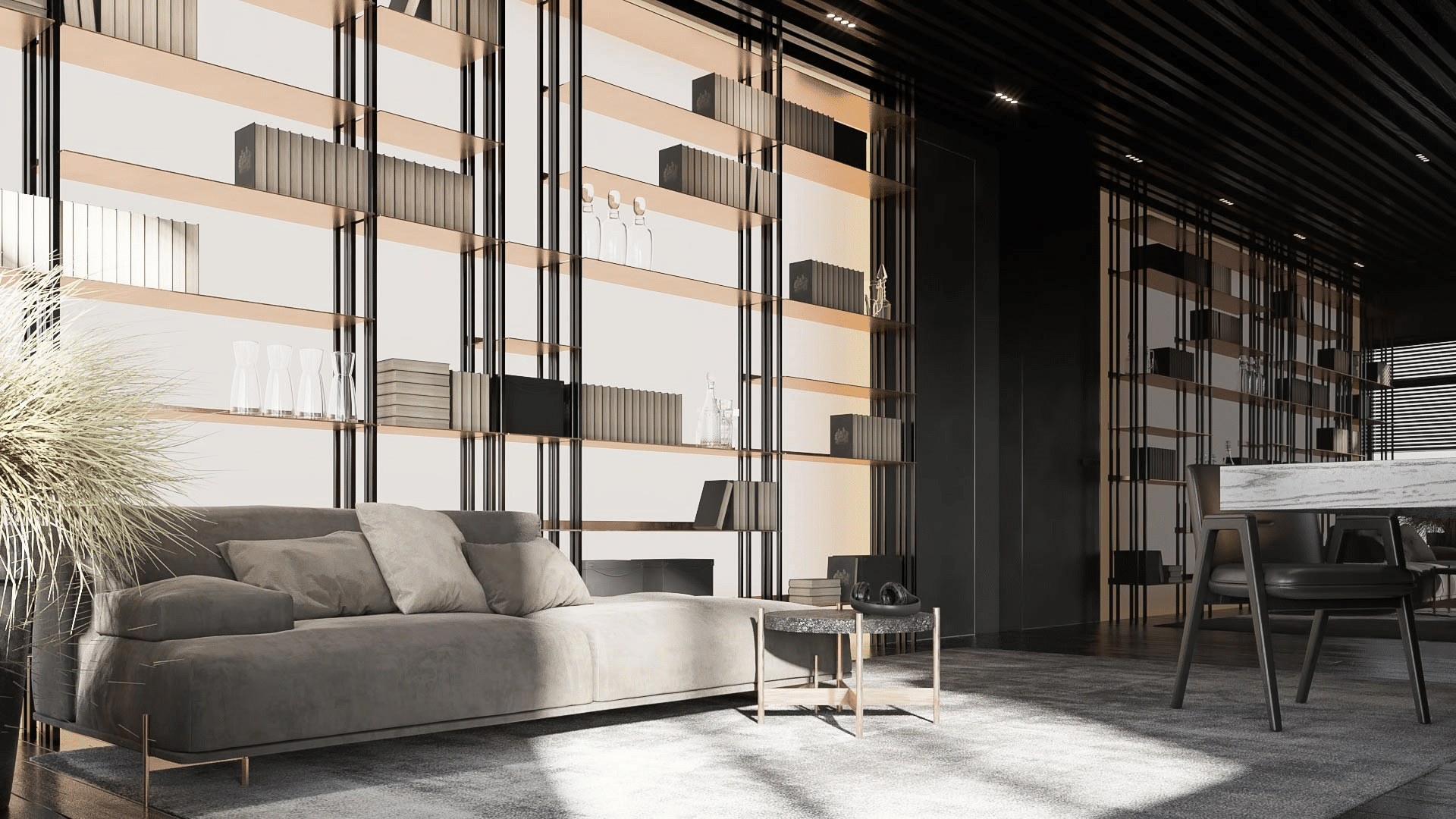 工業風上牆式層架設計