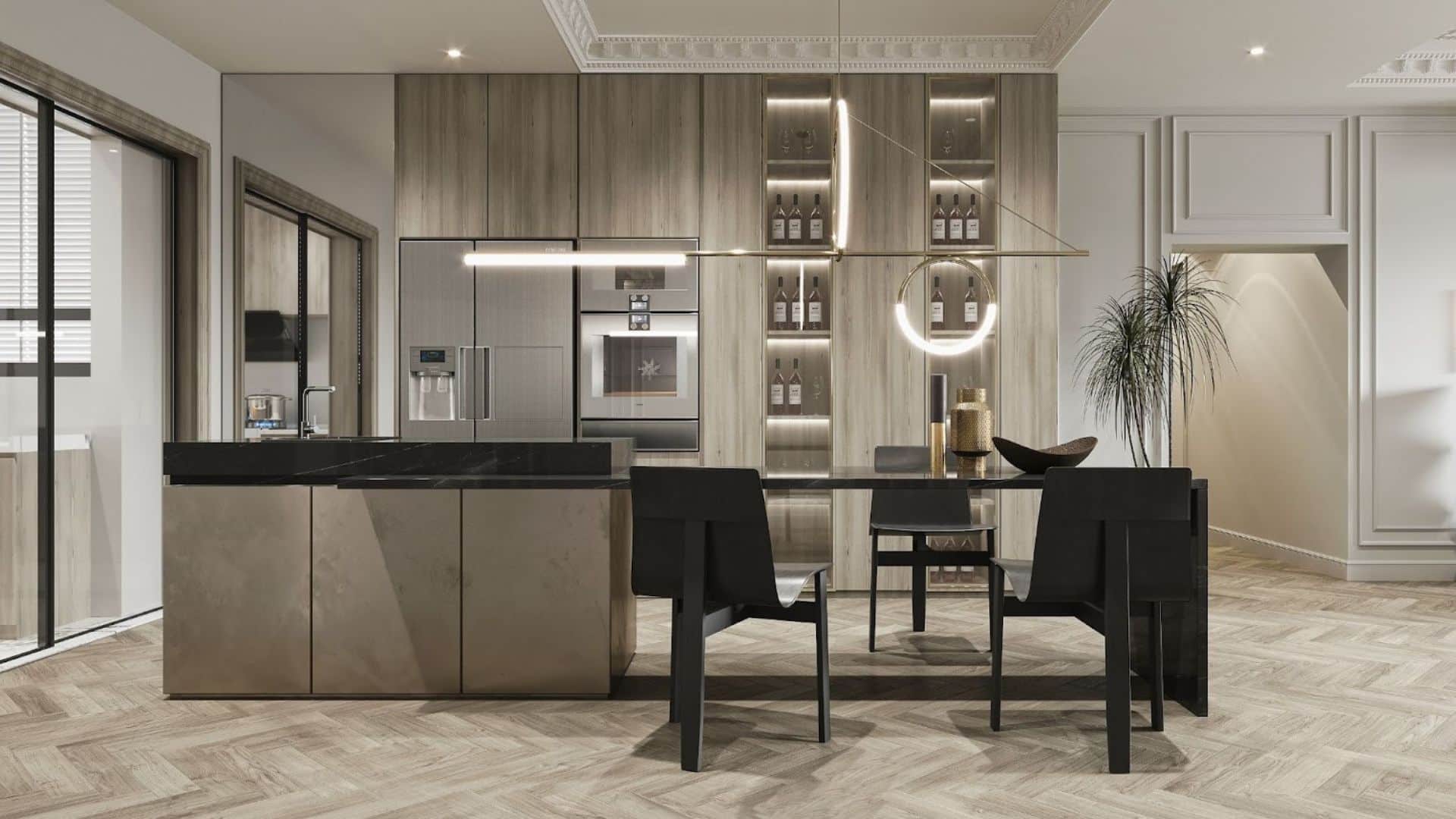 現代奢華地下酒窖設計分享圖