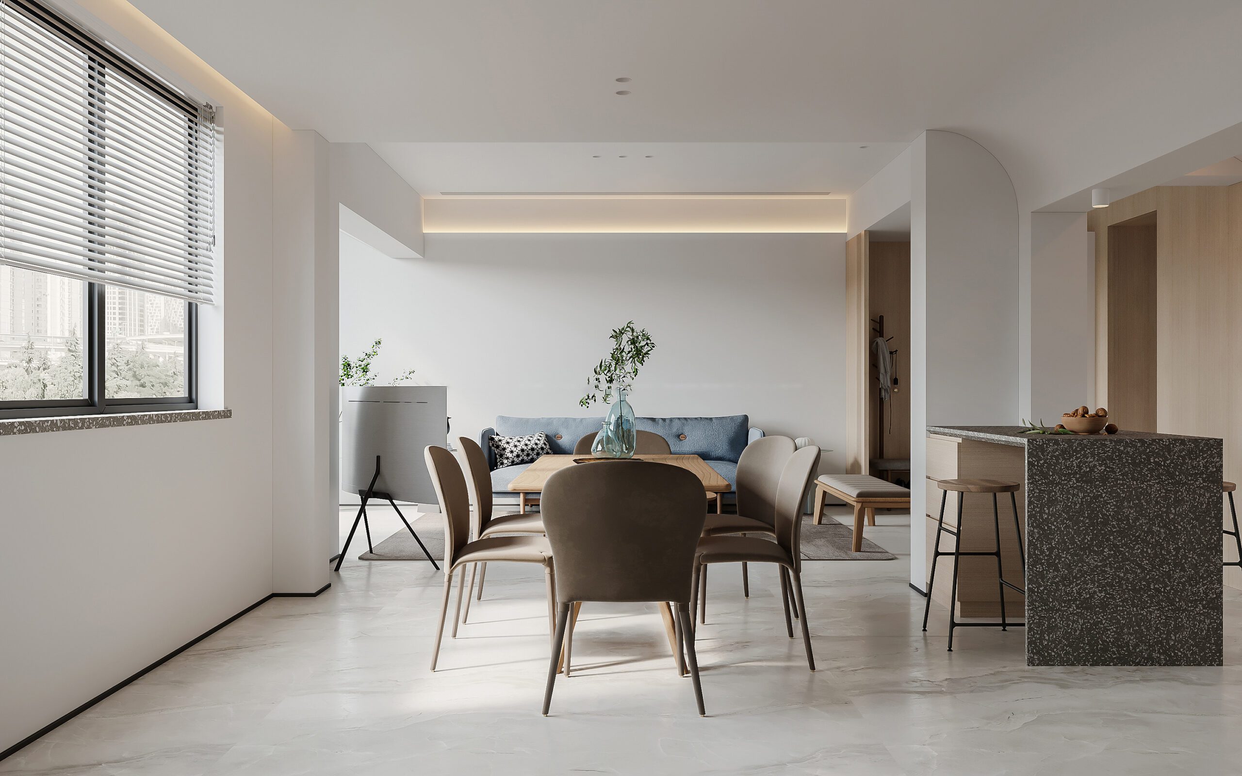 北歐風簡約木質調客廳