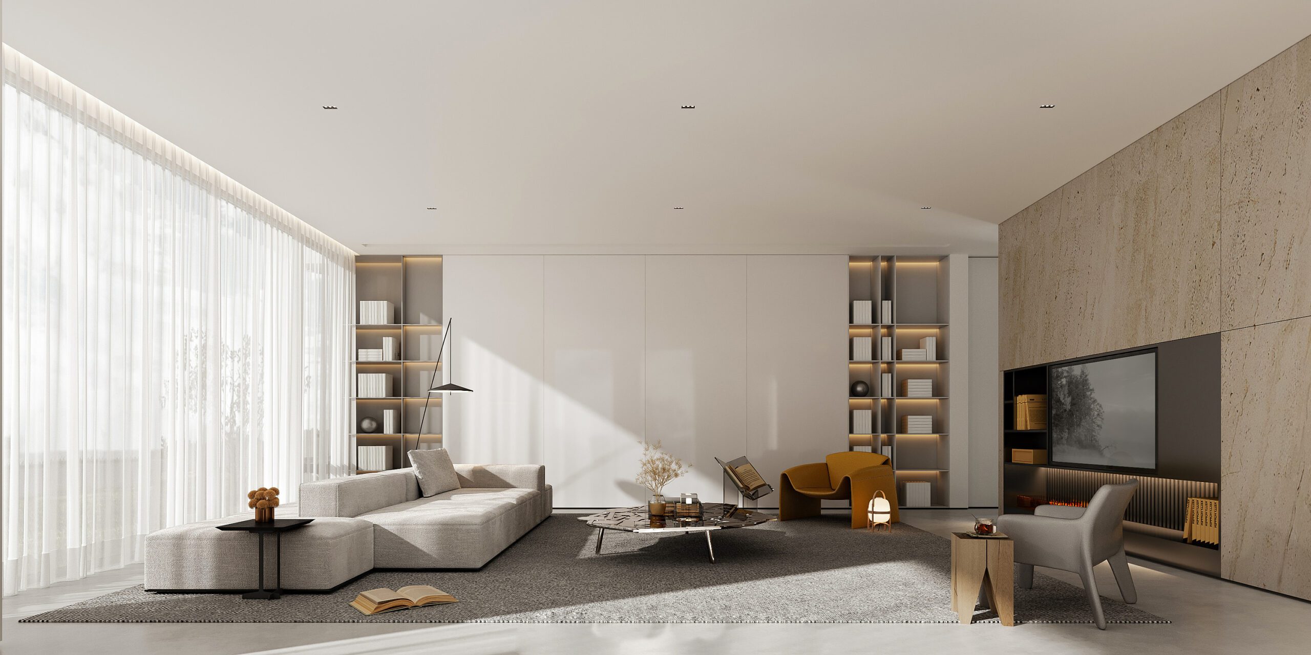 現代簡約風客廳分享圖