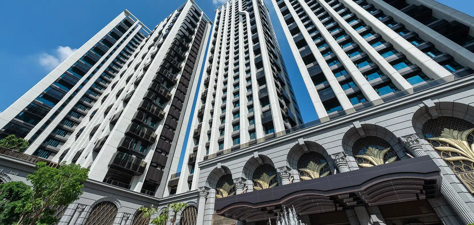 世紀明珠建築外觀仰面圖