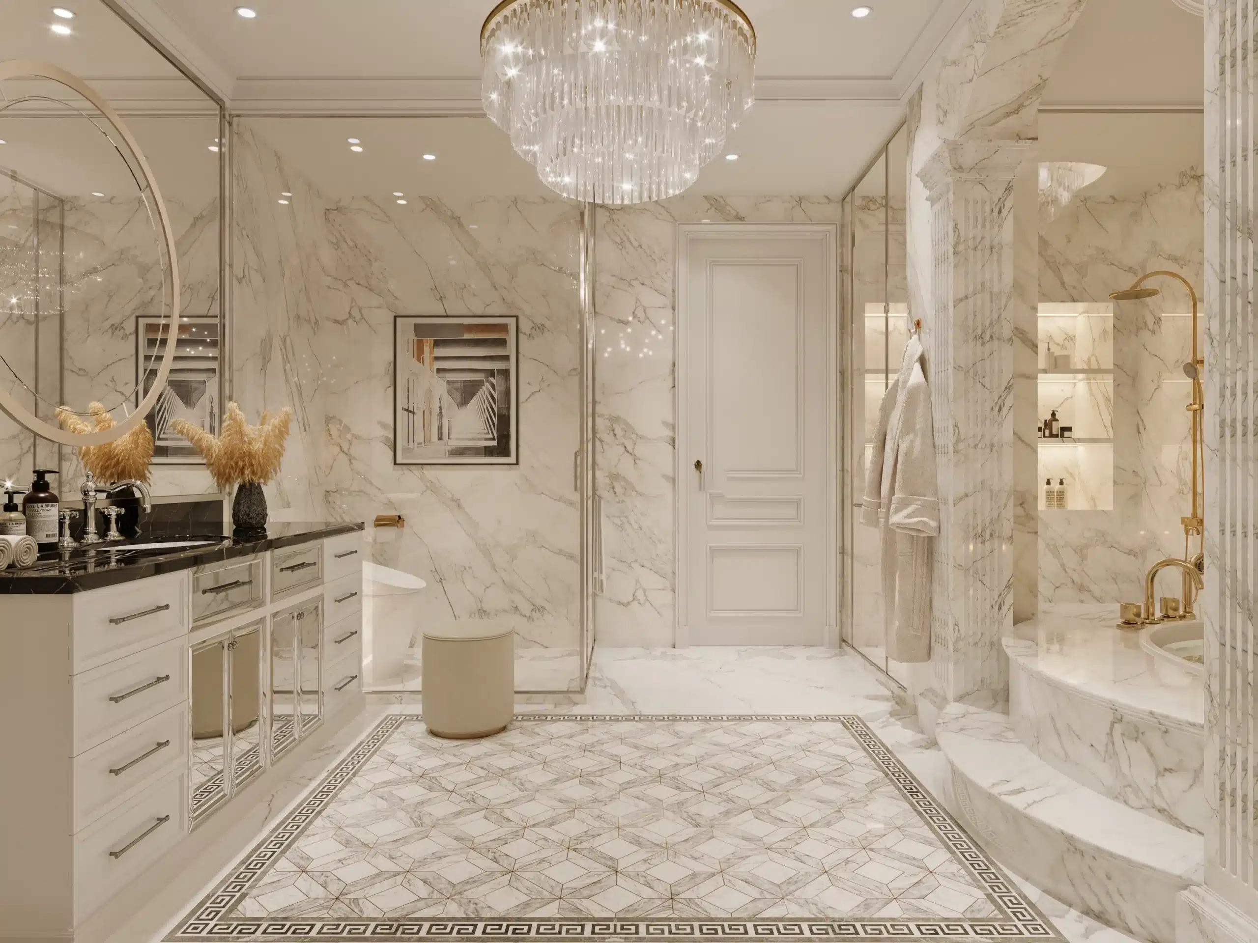 世界明珠,法式浪漫浴室參考圖