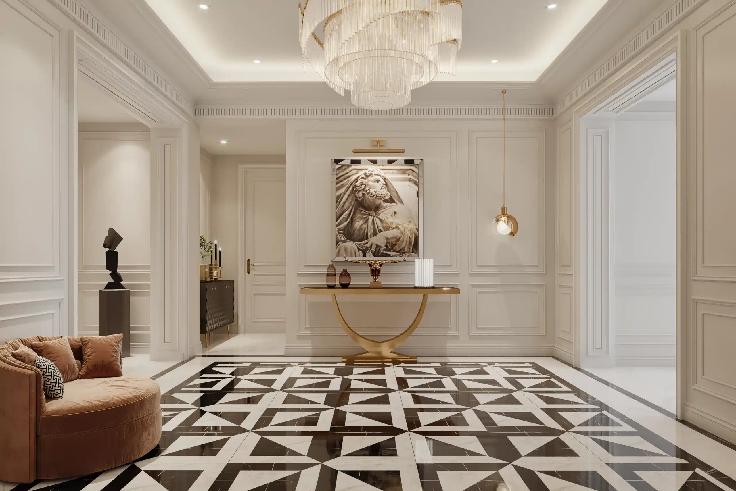 世界明珠,法式浪漫玄關參考圖