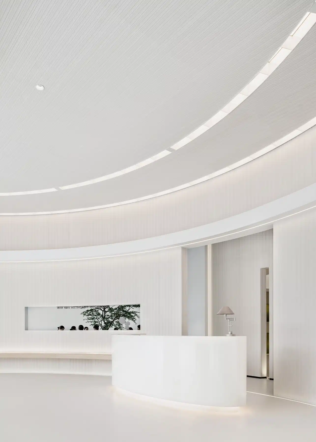 診所櫃台設計，極簡式櫃台