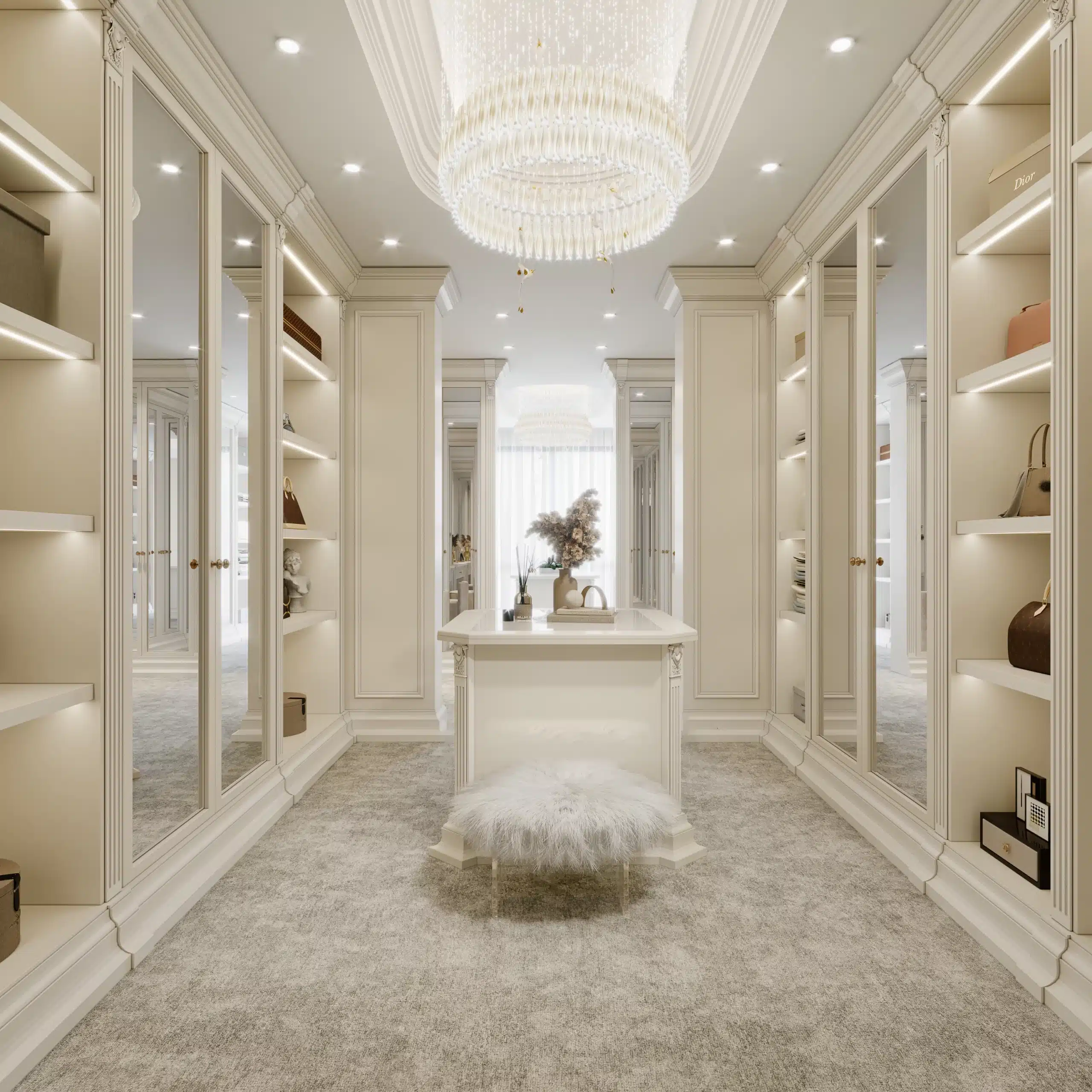 世界明珠法式浪漫更衣室裝潢參考圖