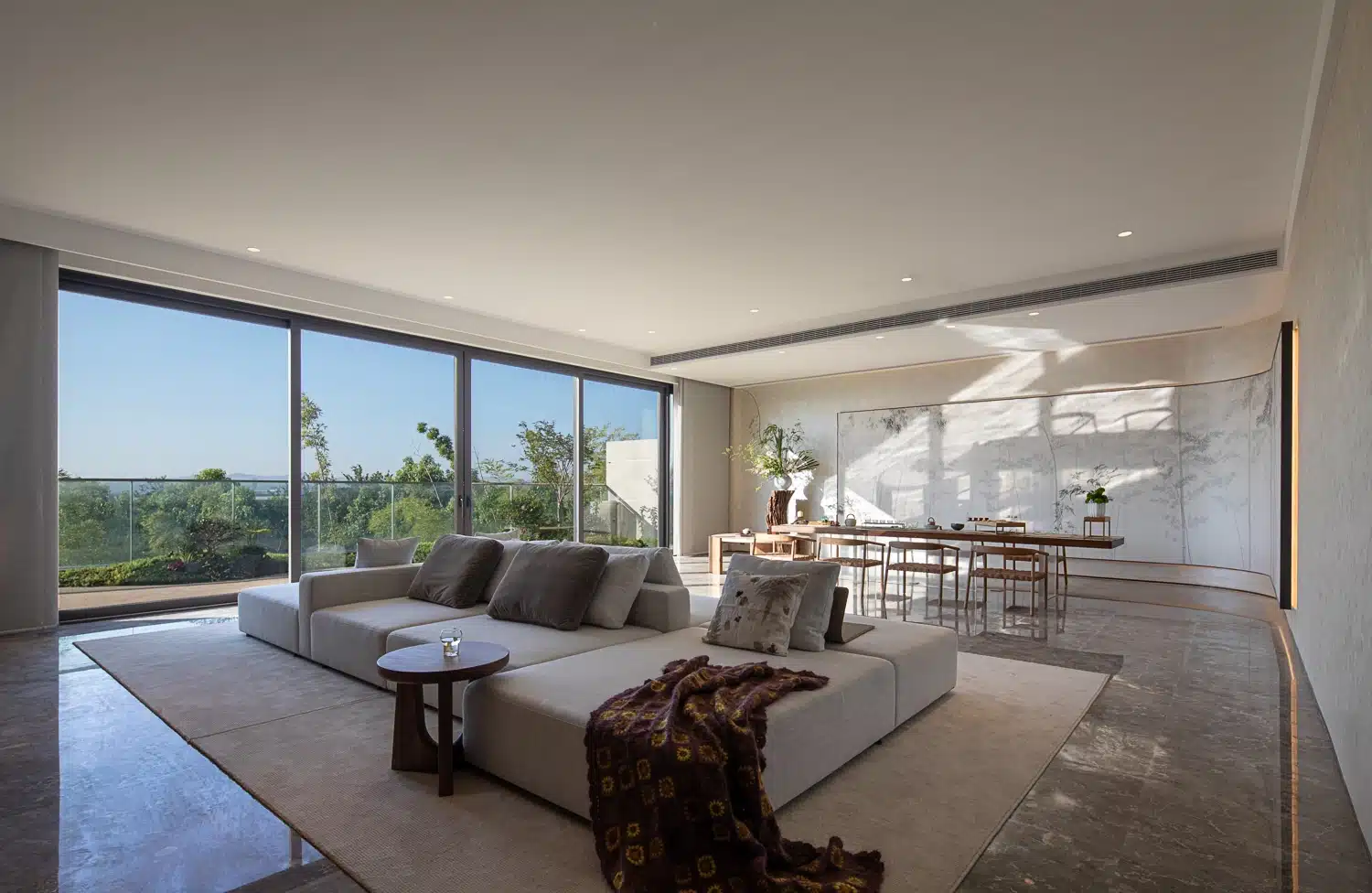 世界明珠人文禪風客廳參考圖