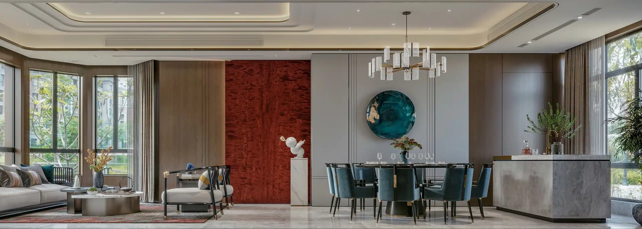 2026 透天裝潢分享案例,展示高質感室內家具配置的現代別墅設計。