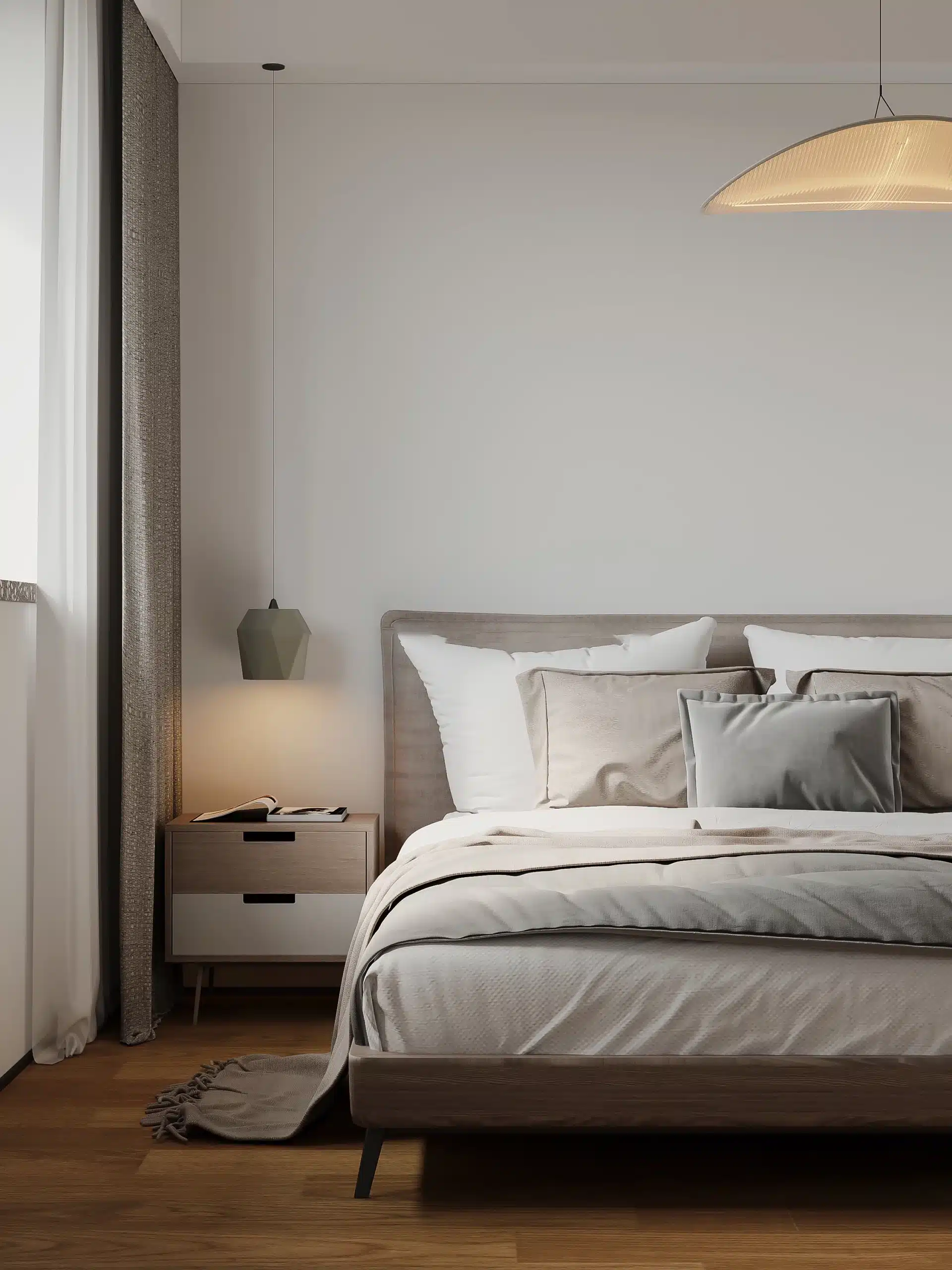 民宿室內設計選材建議，使用 SPC 地板與抗污塗料降低維護成本