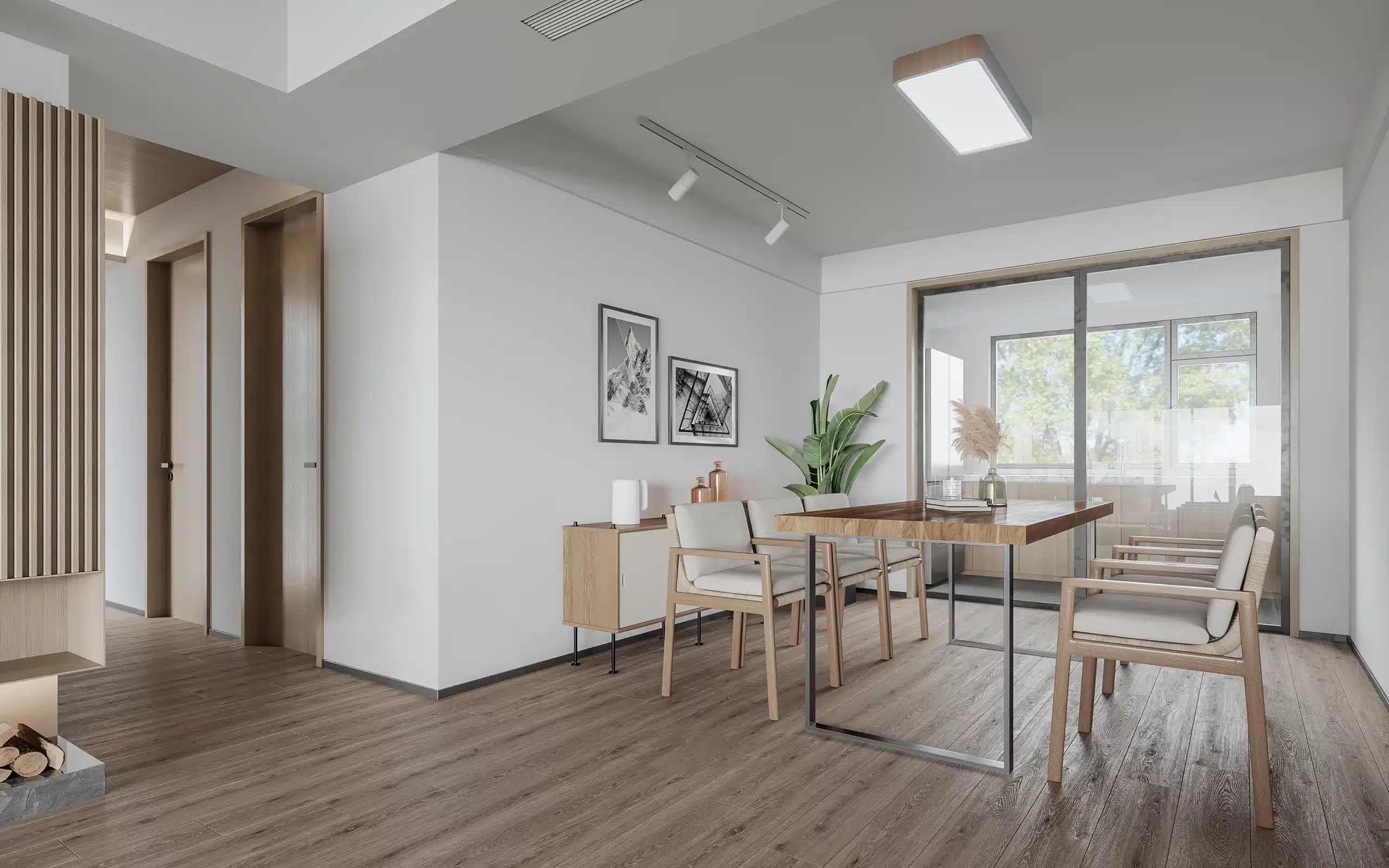 北歐無印風線條的設計示範