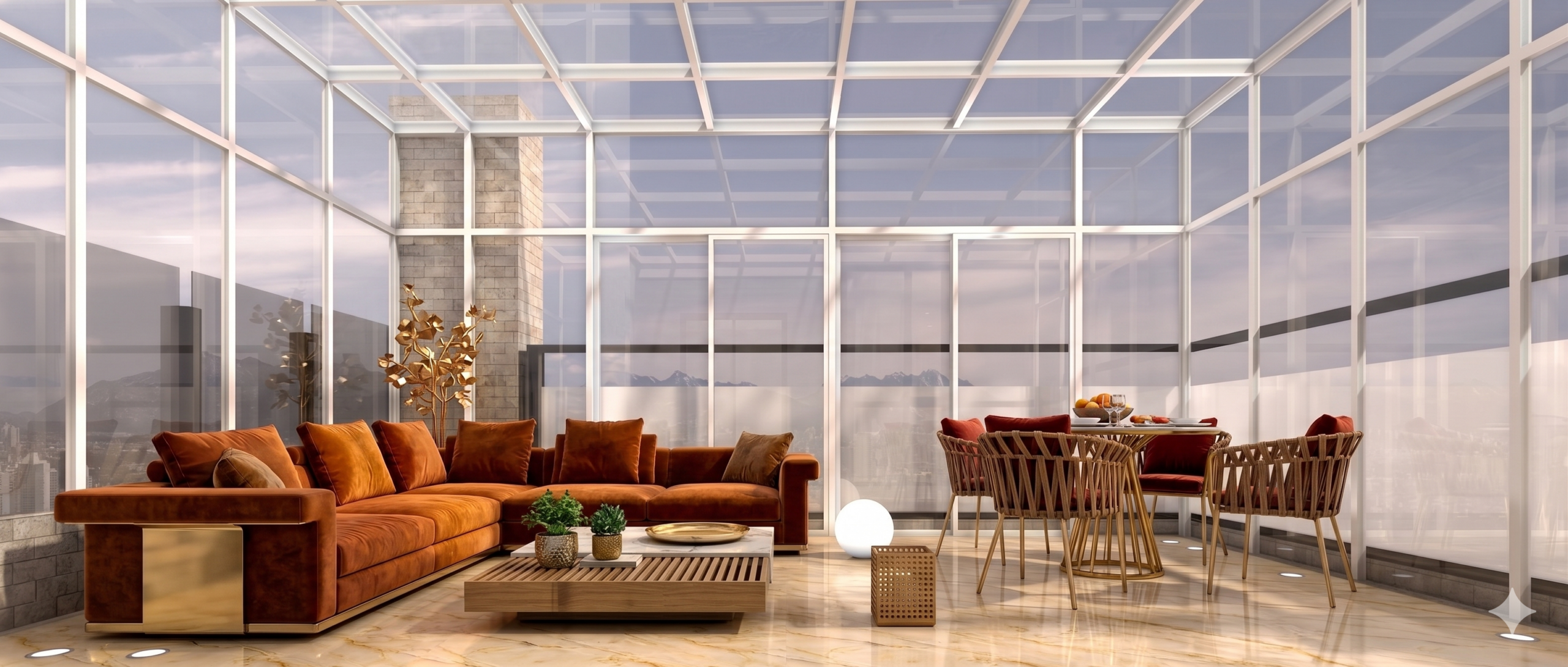 豪宅設計特徵：將自然景觀融入室內中，成為永續自然豪邸