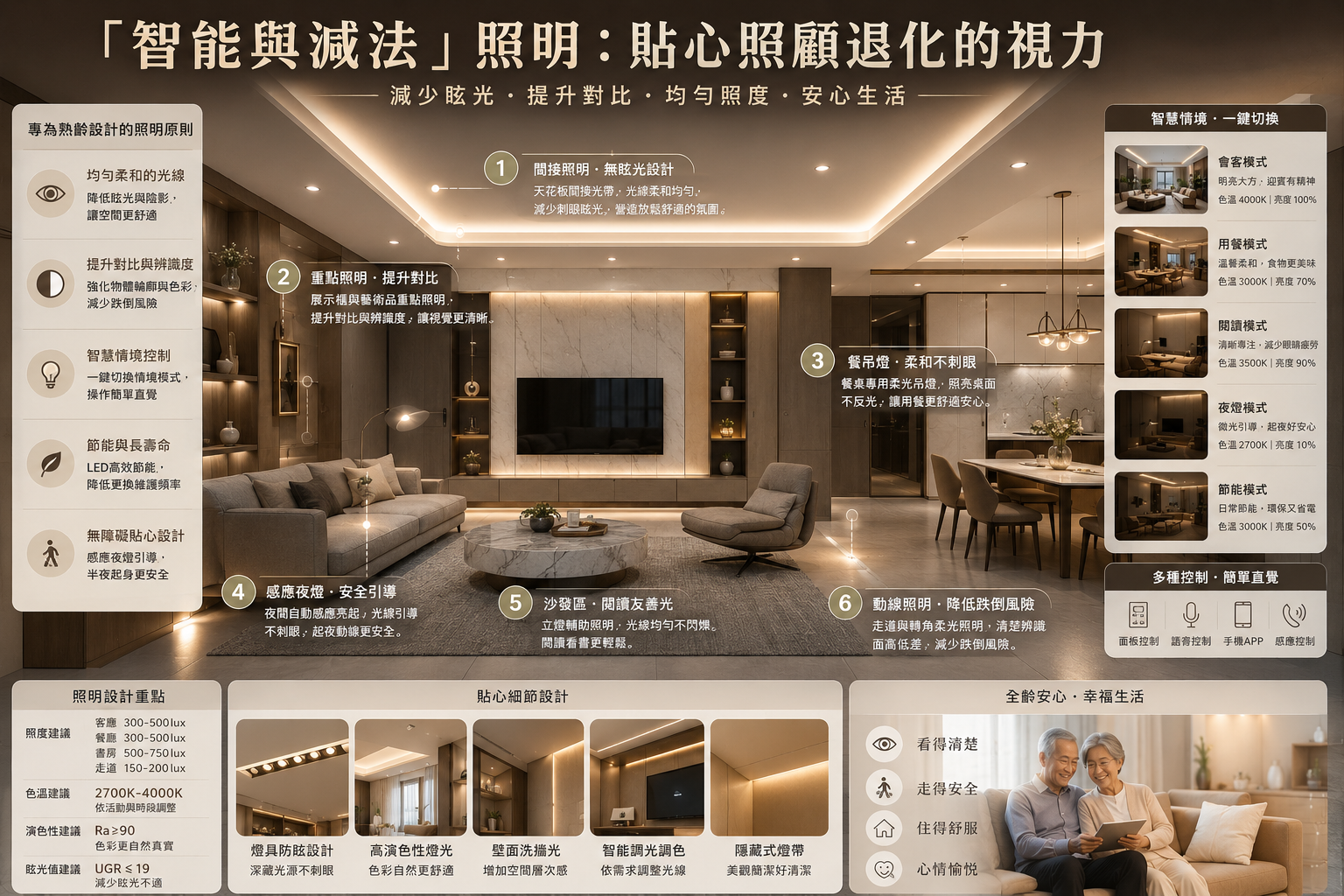 退休宅智能燈光照明設計